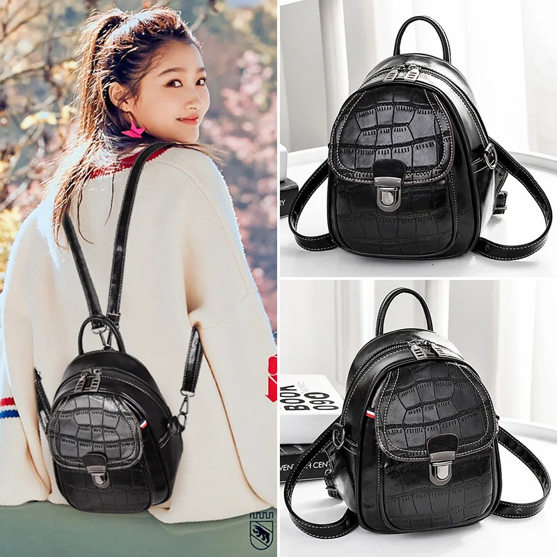 Аллигатор шаблон Мини Мягкий сенсорный многофункциональный маленький рюкзак