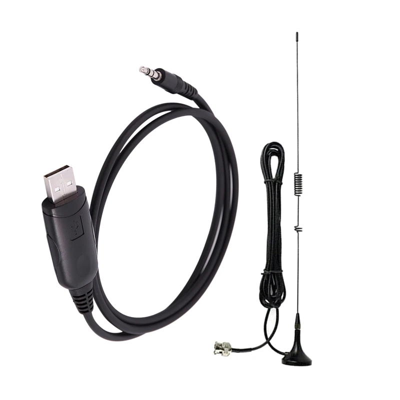 2 шт. аксессуары для рации черный: 1 UT-106UV BNC Двухдиапазонная U + VHF антенна ICOM YAESU Kenwood