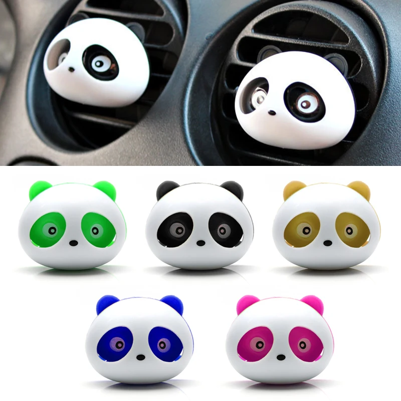 

LEEPEE Cute Panda Car Air Freshener Auto Care Car Vent Freshener Car Perfume Interior Decoration Car Accessories