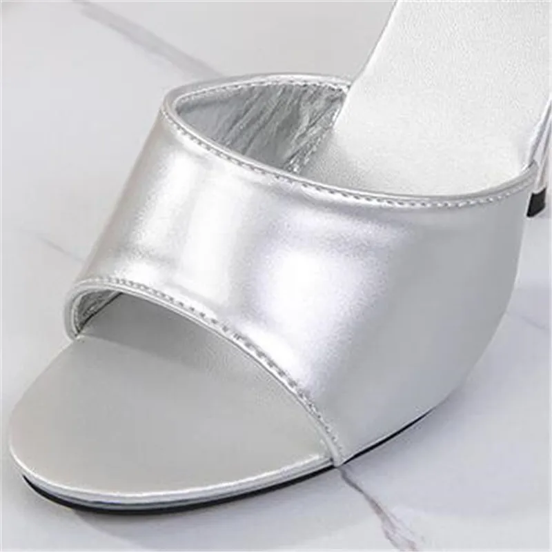 

New 2020 Ladies Sexy Jelly Candy Colors Sandals Women High Heels 7/10cm Transparent Girls Women's Sandals Summer Plus Size 34-43