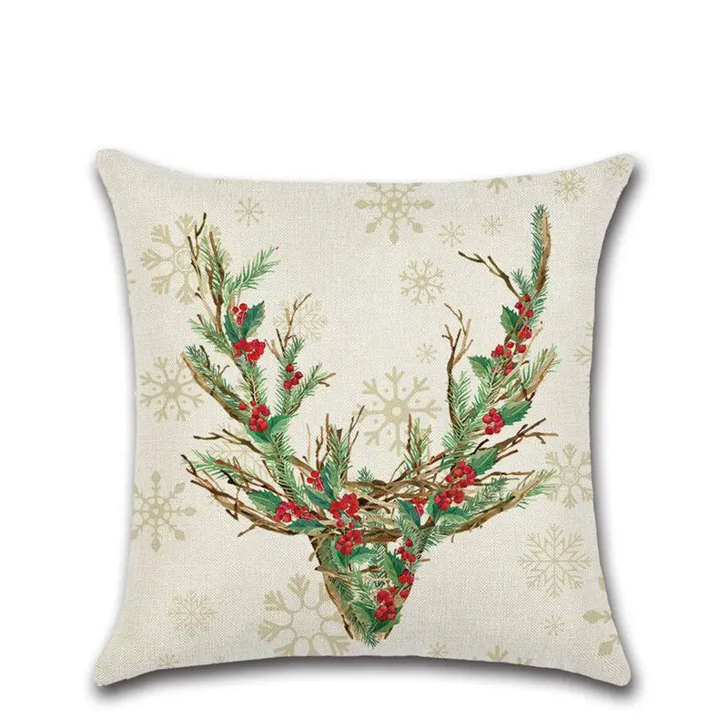 Рождественская наволочка для подушки красные наволочки диванной чехлы сиденья