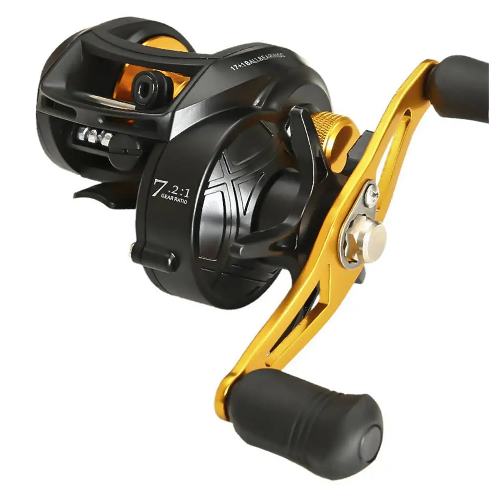 

Left/Right Hand Baitcasting Fishing Reel 7.2:1 Bait Casting Fishing Wheel Anti-Explosion Magnetic Brake Carp Carretilha Pesca