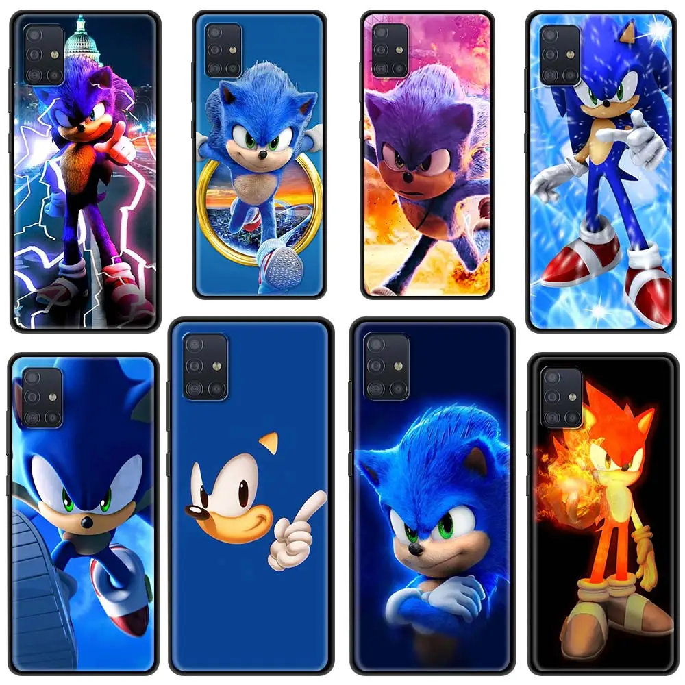 

SmartPhone Case For Samsung Galaxy A51 A21s A71 A31 A91 A72 A52 A42 A41 A32 A21 EU A12 A11 A02 A02s A01 Shell Game Blue Hedgehog
