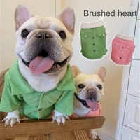 pet dog clothes autumn and winter thick corduroy warm dog coat small and medium sized dogs teddy french bulldog puppy clothing