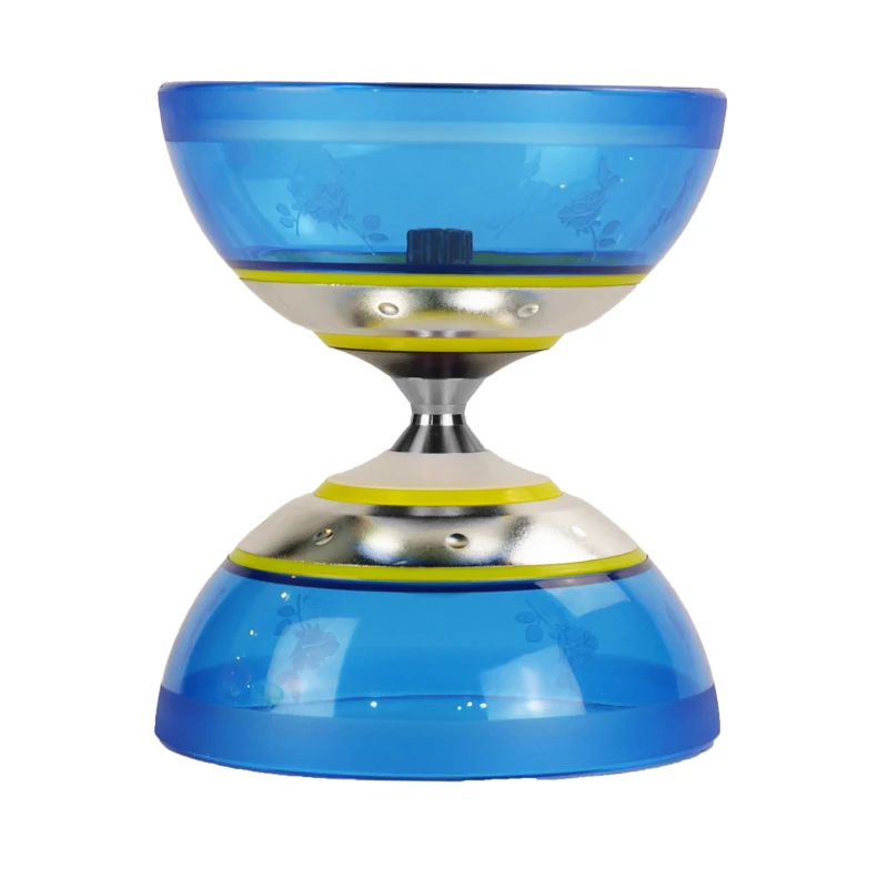 Синий Подшипник diabolo игрушки профессиональный набор Diabolo упаковка с веревочной сумкой Китай матовый Diabolo - Цвет: Синий