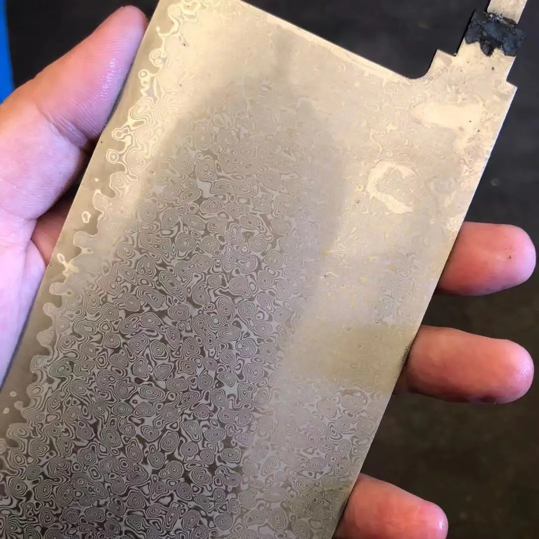 Дамасская сталь китайский Кливер сделай сам чистые лезвия для изготовления