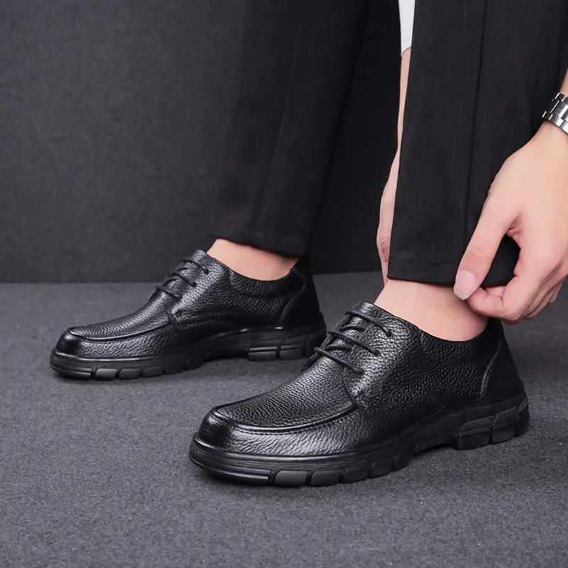 Мужские модельные туфли-оксфорды из натуральной кожи классические деловые