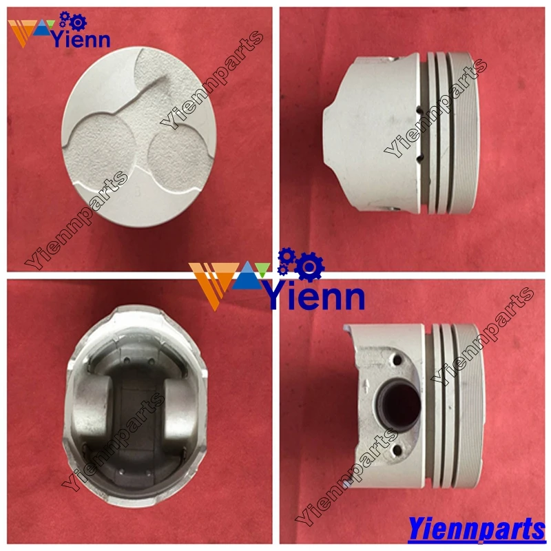 Поршень D1005 16050 21110 с комплектом колец для трактора Kubota F2260 R B21TL B21TLB B2100DT B2100HSD B7500DT