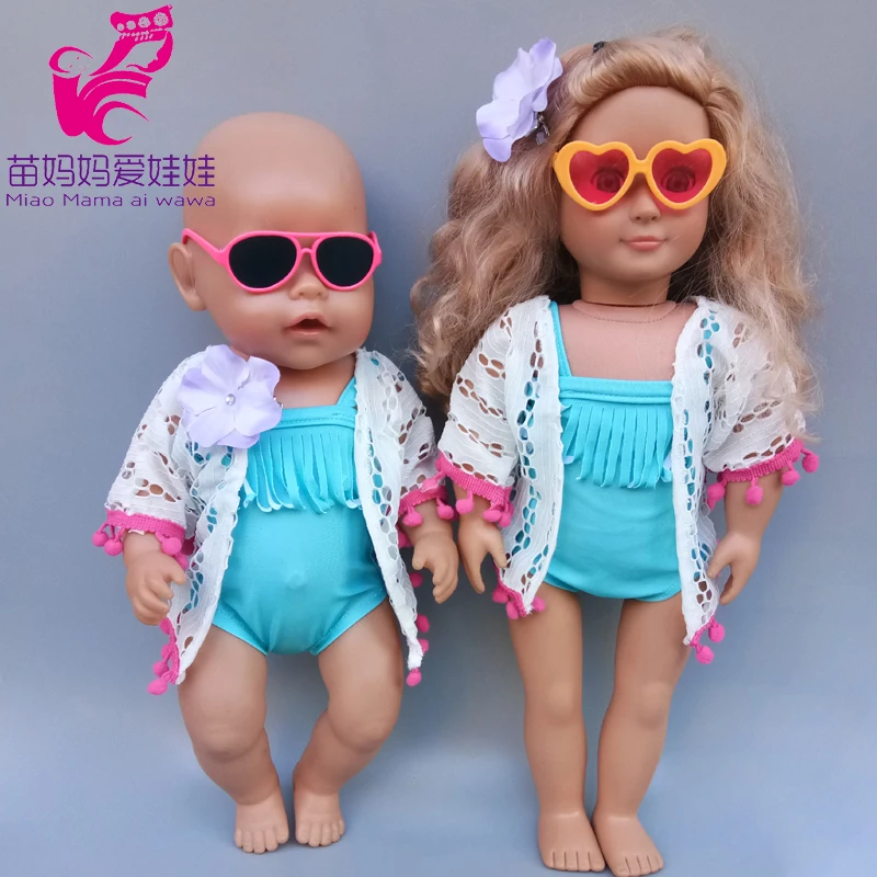 Комплект из хлопковой одежды и брюк подходит для кукол малышей 43 см наряды