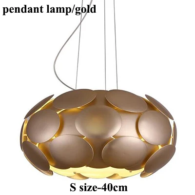 S gold pendant Современные сосновые шишки, светодиодный подвесной светильник, люстра, круглый металлический светильник для гостиной, светодиодная люстра, светильник для спальни, подвесной светильник, светильники - Цвет абажура: S gold pendant