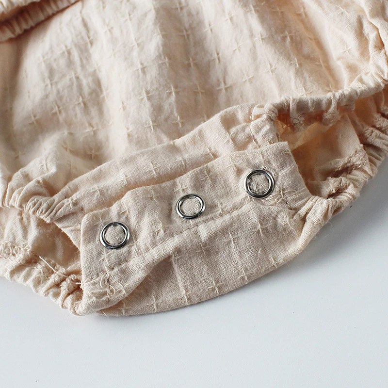 Newborn Girl Jumpsuit Clothes Cute Lace Triangle Collar Romper Infant Baby Long Sleeve Cotton Playsuits Toddler Outfits Hot Sell | Мать и