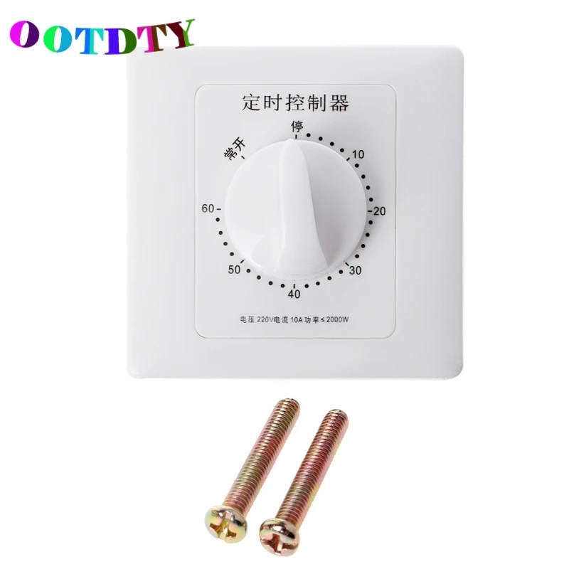 

Таймер ANENG 220V механический 30/60/120 минут
