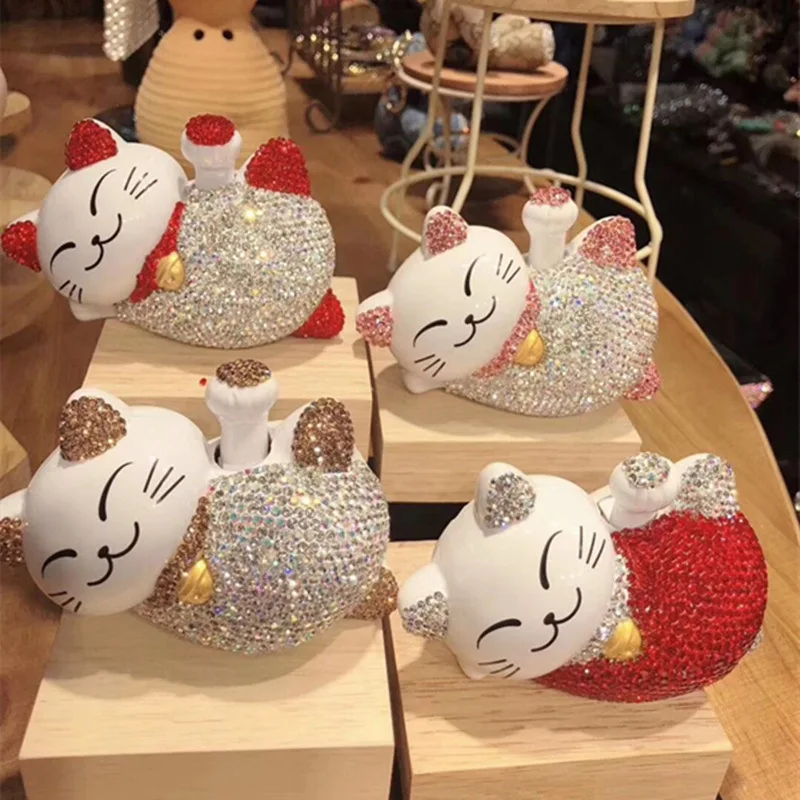 Автомобиль счастливый кот кукла качалка 4 шт. автомобильные аксессуары фэн шуй