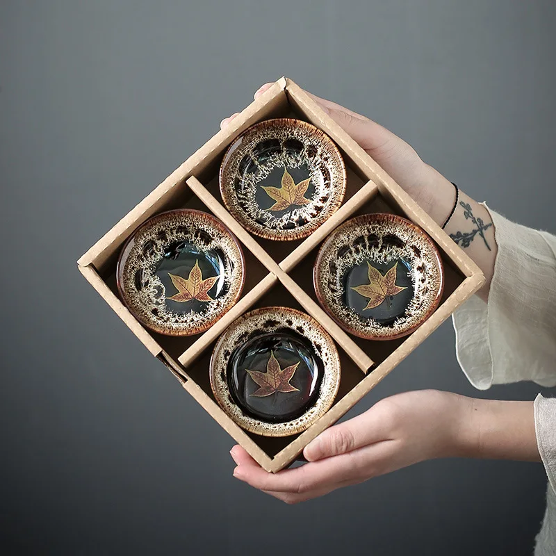 4 шт. керамическая посуда для напитков китайский чайный набор кунг-фу чайные