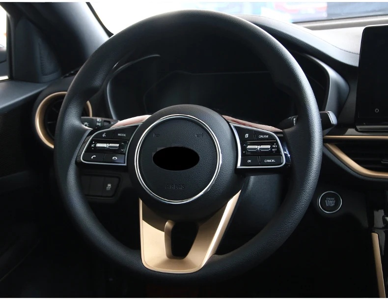 Для kia cerato forte K3 нержавеющая сталь рулевое колесо отделка кольцо аксессуары