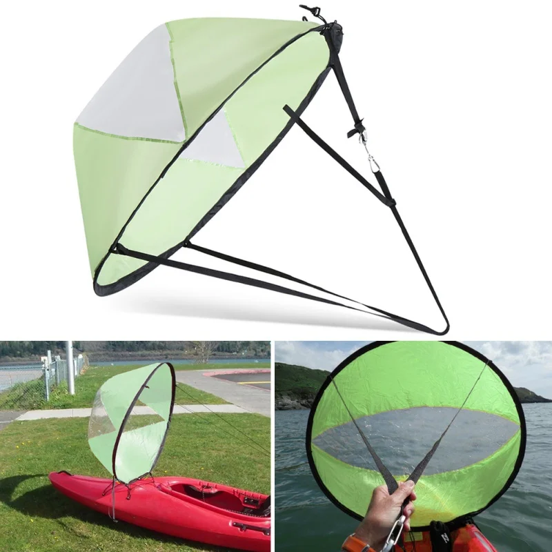 

108cm/42.5" Kayak Downwind Wind Sail Paddle Inflatable Canoe Boats Drifting Wind Sail With Clear Window Kayak Boat Accessories B