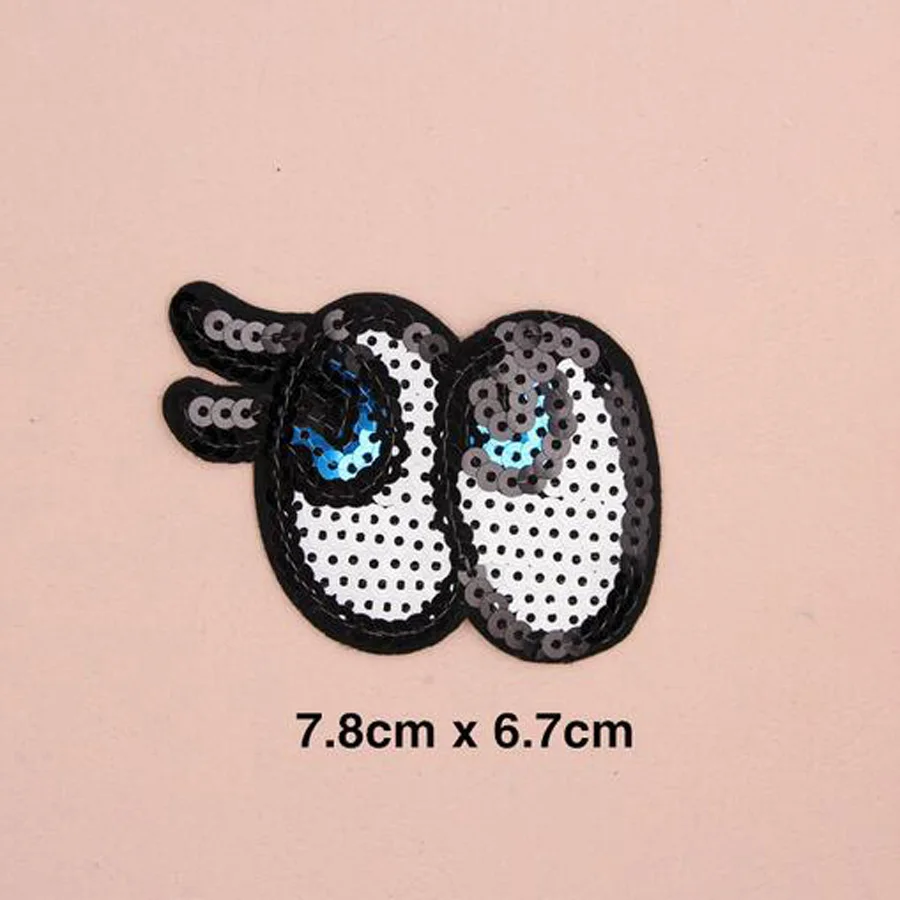 Блестки с вышивкой рот мультфильм патч одежда наклейки сумка Приклеивание