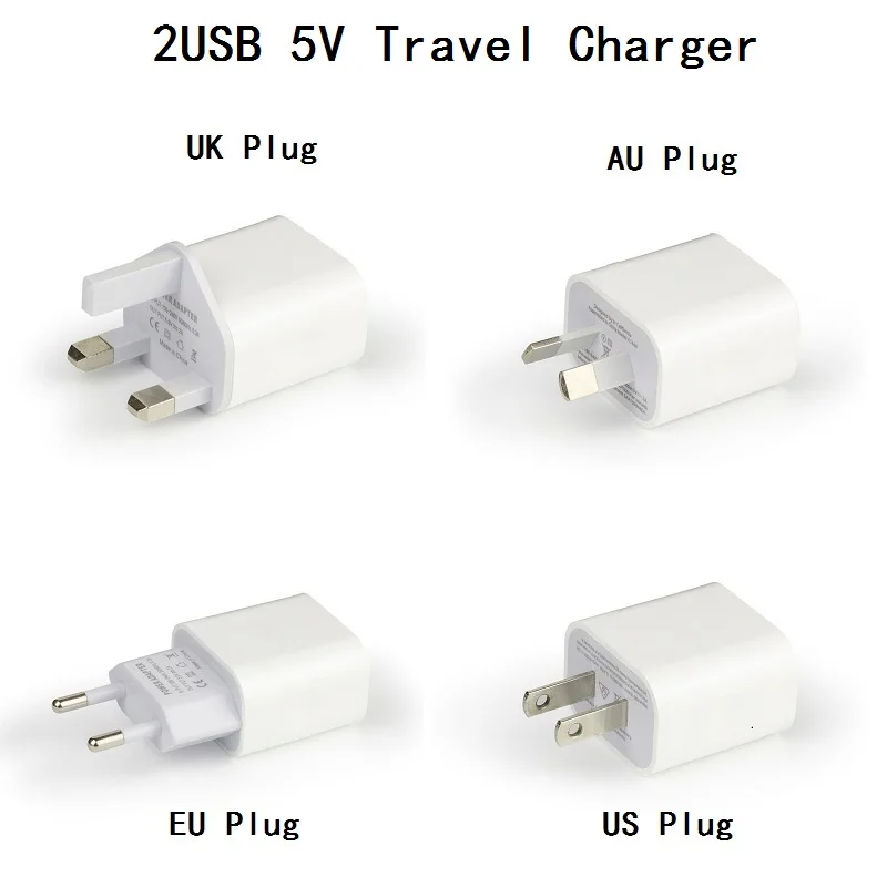 2а 5В 2USB выход телефон зарядное устройство адаптер совместим с iphone huawei xiaomi Samsung