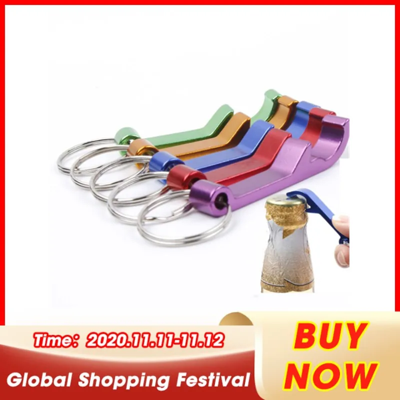 Портативный 4 в 1 открывалка для бутылок брелок ключей вина брелок-штопор металла