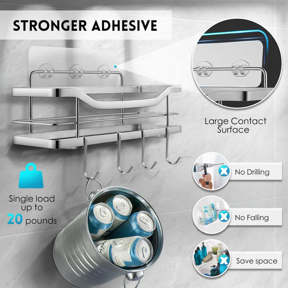 Подставка для душа HOMEMAXS 2 шт. полка хранения в ванной комнате настенная стойка