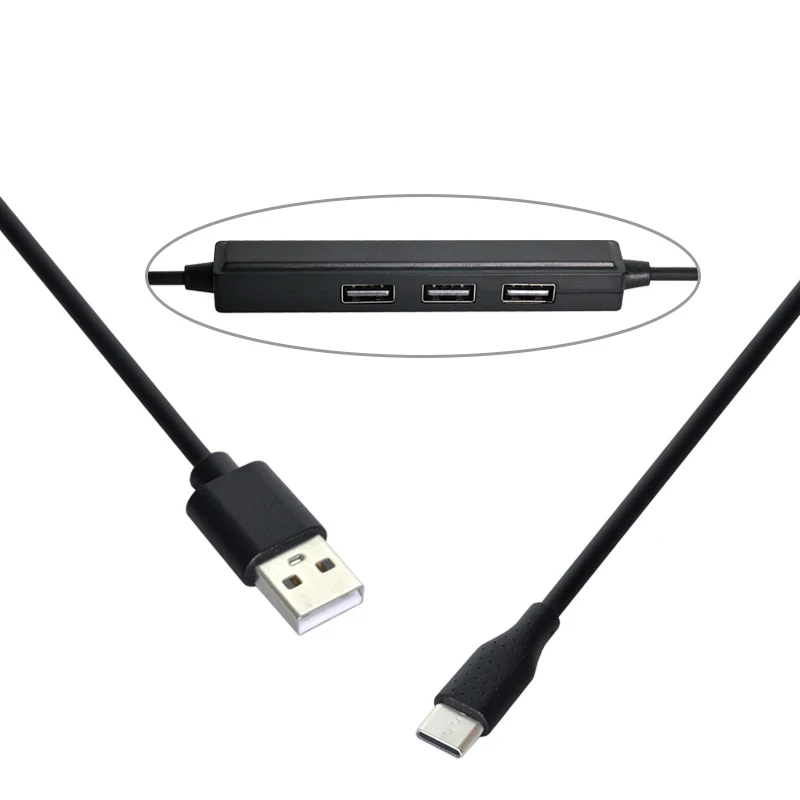 

USB2.0 концентратор с 3 портами USB2.0 концентратор с кабелем питания USB C для планшетов для HUAWEI XIAOMI
