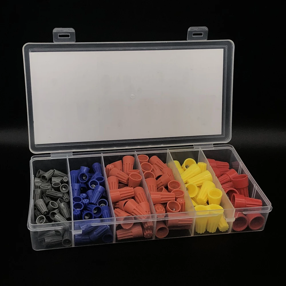 158 шт./корт. Коннекторы для электрических проводов Ассорти коннекторов витых