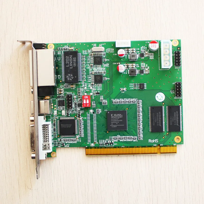 LINSN TS802D светодиодный дисплей Панель синхронный полноцветный Отправитель