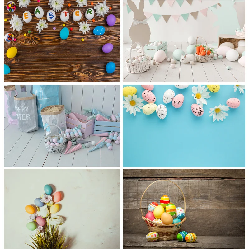 

Easter Eggs Rabbit Photography Backdrops Photo Studio Props Child Baby Portrait Photo Backdrops 21128 FHJ-02