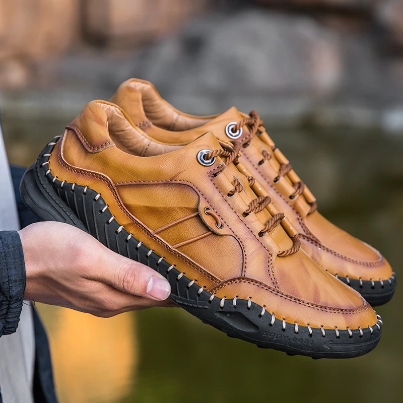 

Sapatos Masculinos De Couro Genuino Men's Shoes Classic Leather For Men Moccasins Autumn Summer 2020 Fashion
