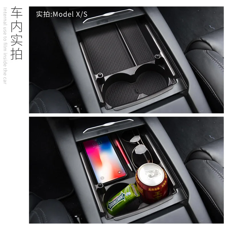 Car Central Content Box Armrest Storage for Tesla Model S/Model X Accessories Container Glove Organizer Case Stowing Tidying | Автомобили