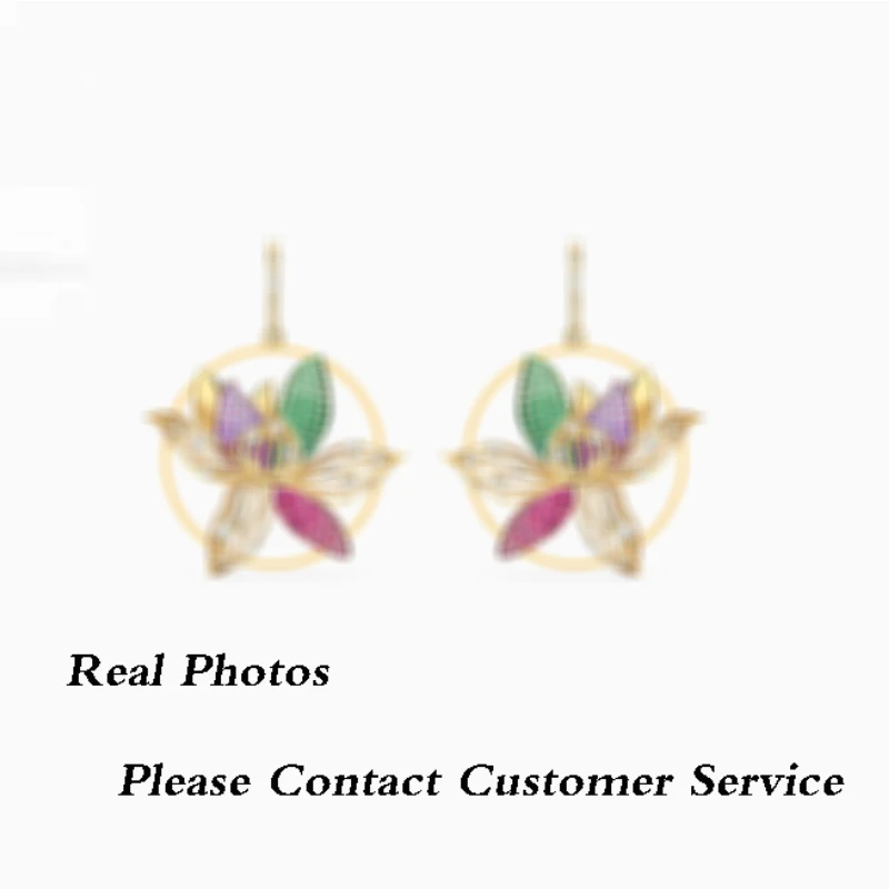 

SWA 2020 Exquisite Unity Earrings, Fashionable Elegant Magnolia Pattern Jewelry, Romantic Birthday Or Anniversary Gift For Wife