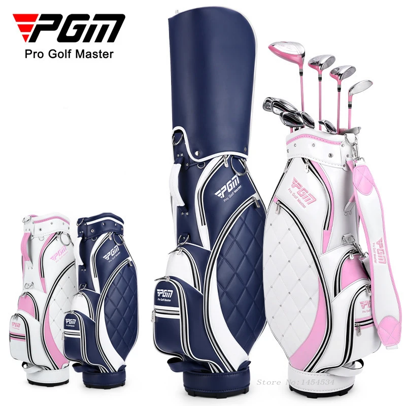 PGM Golf Standard Ball Package Bag 123*36*22CM Women TPU Microfiber Leather Club Bag Lady Ball Waterproof Bag Can Hold 13 Clubs