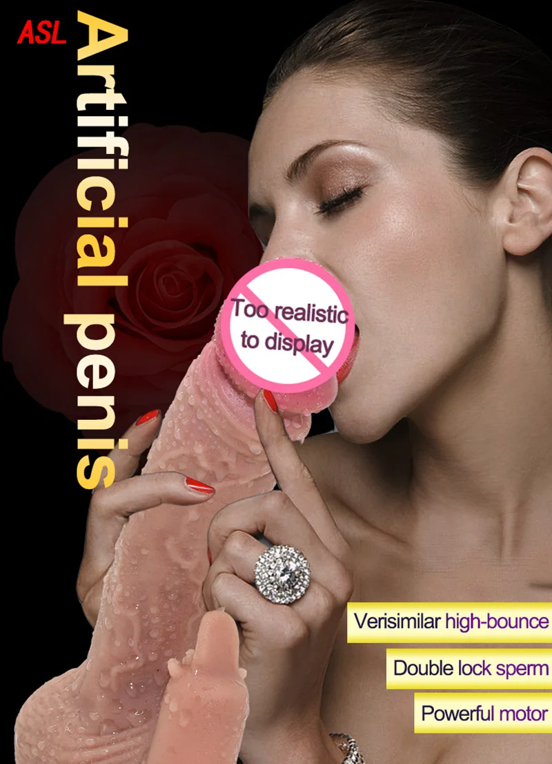 Hage Realistic Dildo Vibrator With Suction Cup for Women Artificial Silicone Penis Dick Masturbation Massager Sex Toys | Красота и