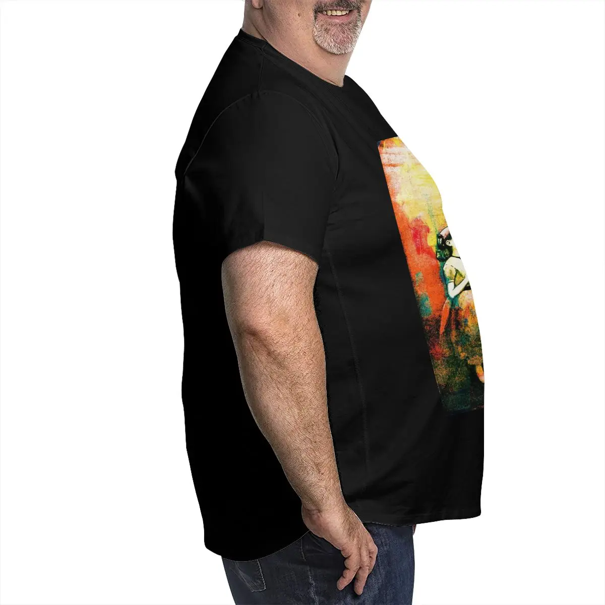 Мужская футболка большого размера с изображением винтажной книги Алисы в стране