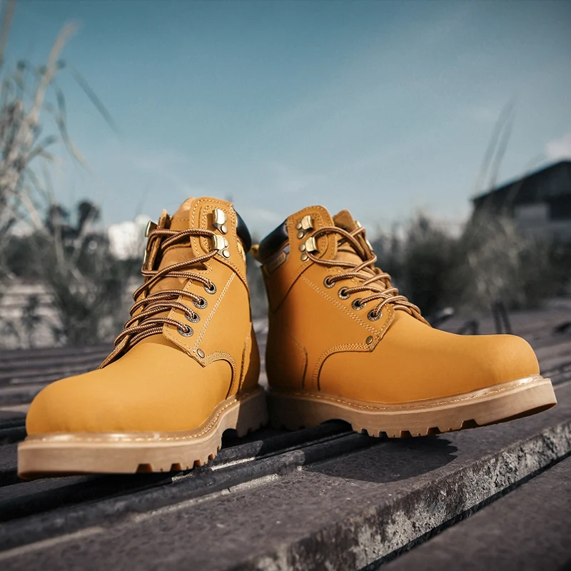 Модные уличные высокие военные ботинки для пустыни мужские Ботинки Martin