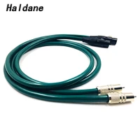haldane pair rhodium plated rca to xlr female balacned interconnect cable 3pin xlr to rca audio cable with furutech fa 220