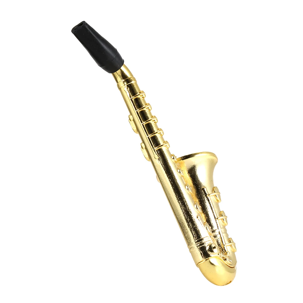 Мини саксофон держатель для курительных труб металлическая трубка табака с