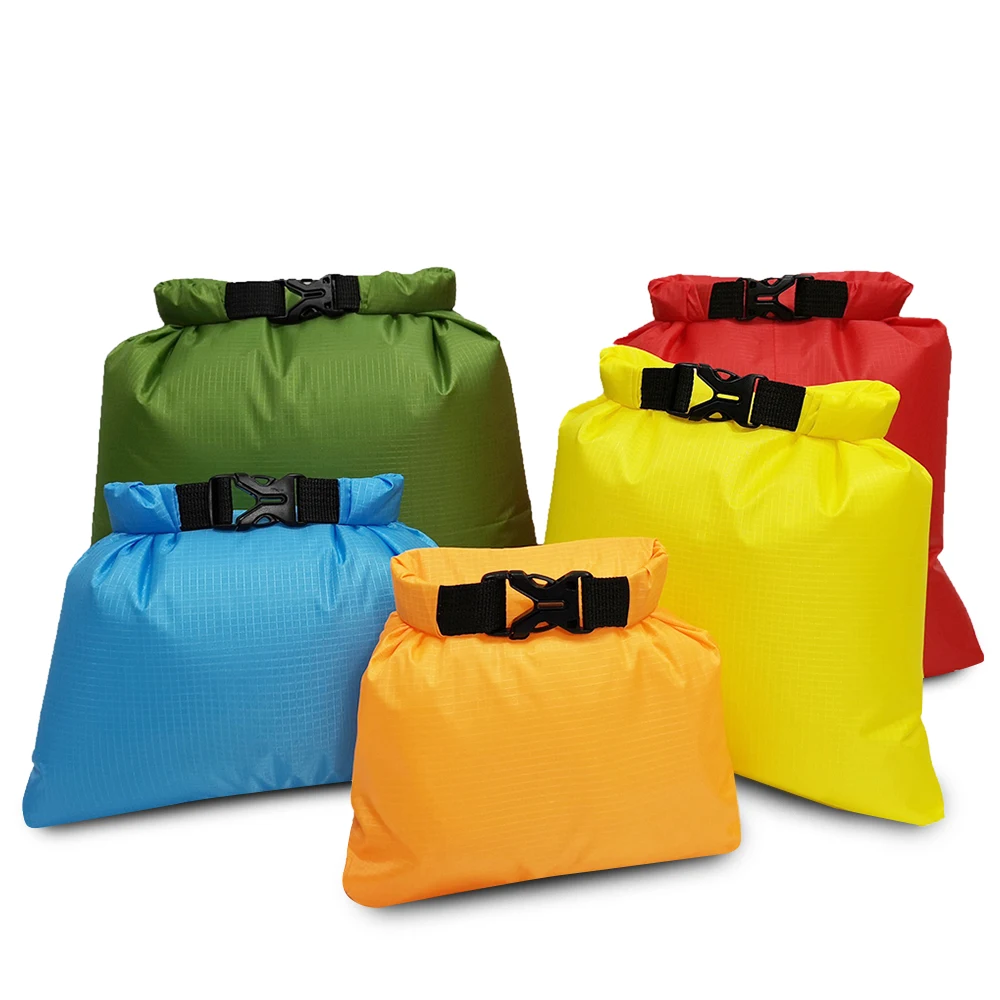 

New 5 PCS Waterproof Bag Set Storage Roll Top Dry Bag Set for Skating Camping Boating Sailing Surfing Fishing Kayak Accessories