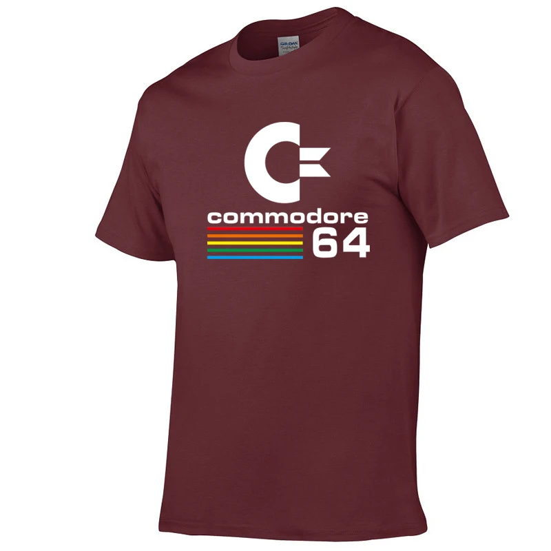 Летняя Модная брендовая Футболка с принтом Commodore 64 C64 SID Amiga в стиле ретро стильные