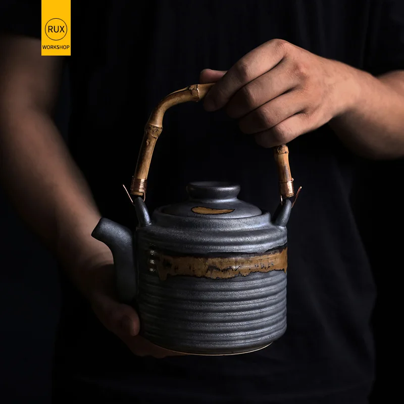 RUX WORKSHOP 1PS Japanese style Vintage Ceramic Teapot Home Restaurant Tea Cup Large Pot Drinkware | Дом и сад