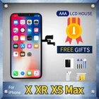 ЖК-дисплей для iPhone X XS MAX XR, сенсорный экран TFT с дигитайзером для iPhone 6, 6S, 7, 8, сменные ЖК-дисплеи в сборе