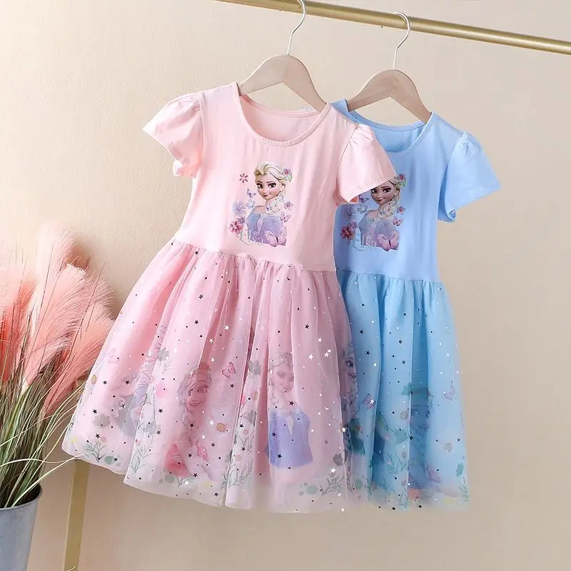 

Grils Dress Elsa Princess Luxury Fashion Firl Dress Frozen Elsa Princess Disney Children Dress Girl Kids Evening Dresses Skirt
