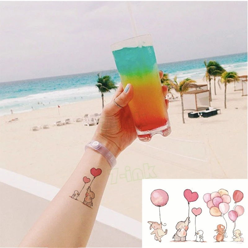 Креативная Питьевая переводная татуировка Стикеры стильная футболка с