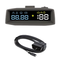 newest hd speed digital projector obd driving computer kmh overspeed warning windshield projector alarm system universal