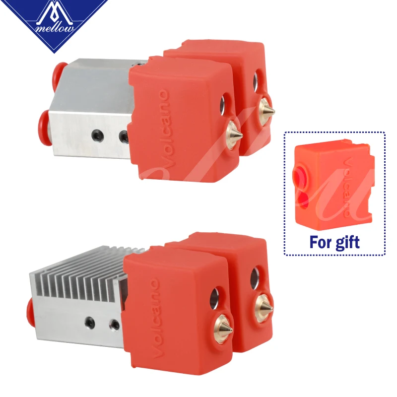 Цельнометаллический экструдер Mellow Dcrazy Chimera + Volcano Hotend с двойной головкой сопла 0 4