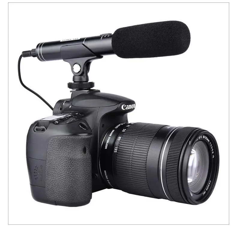 

Professional Interview Microphone Photography Mic Video Camcorders Mike for Canon/Nikon/Sony DSLR Camera
