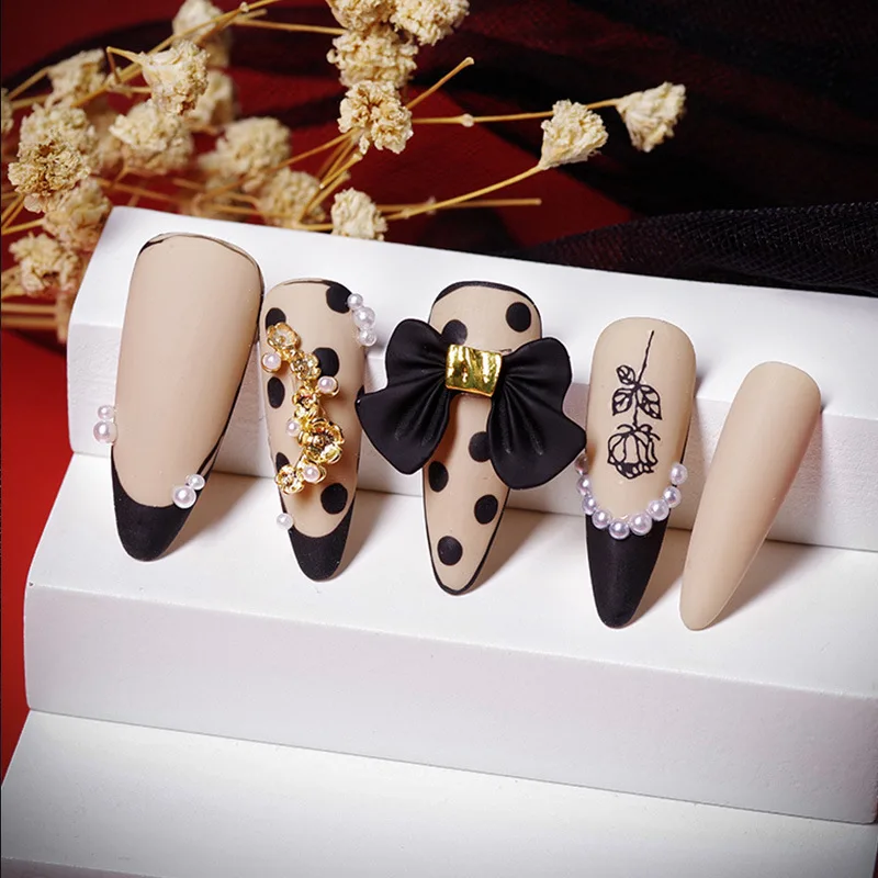 

10pcs HOT 3D Bows Nails Decoration 4 Colors Charm Bowknots Jewelry DIY UV Gel Manicure Nail Art Decorations