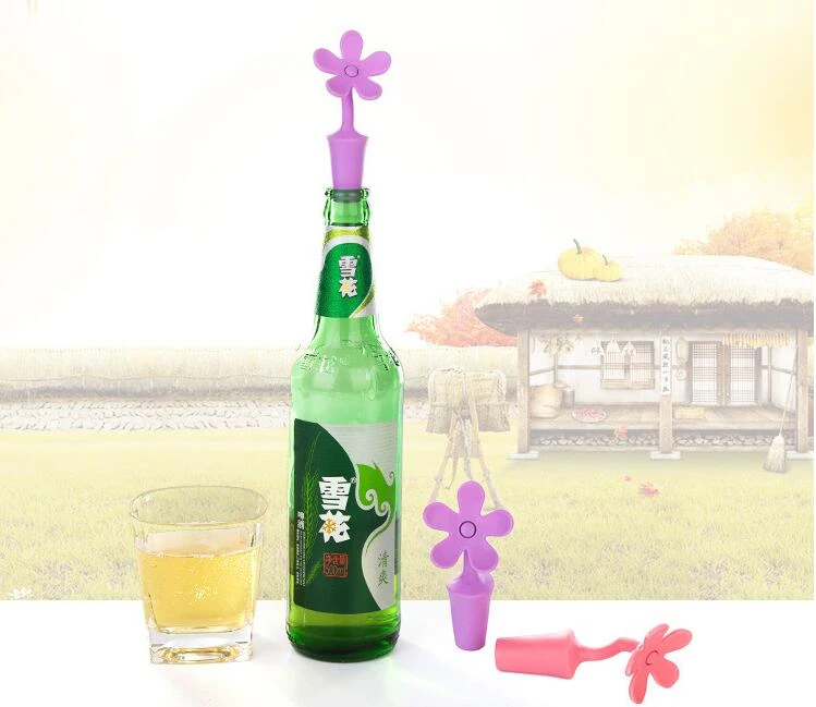 Творческий Силиконовая пробка для бутылки Красного вина уплотнительной пробкой