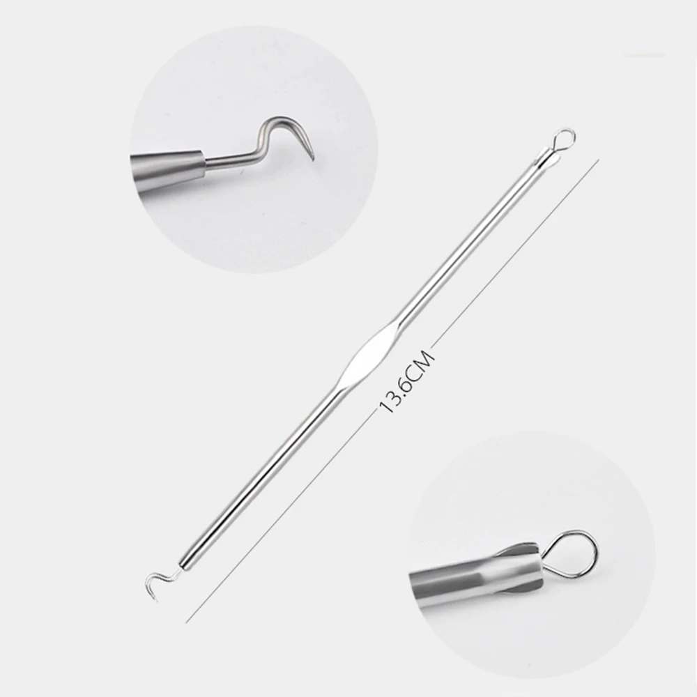 5 шт./лот экстрактор чёрных точек игл для удаления акне прыщей на лице набор