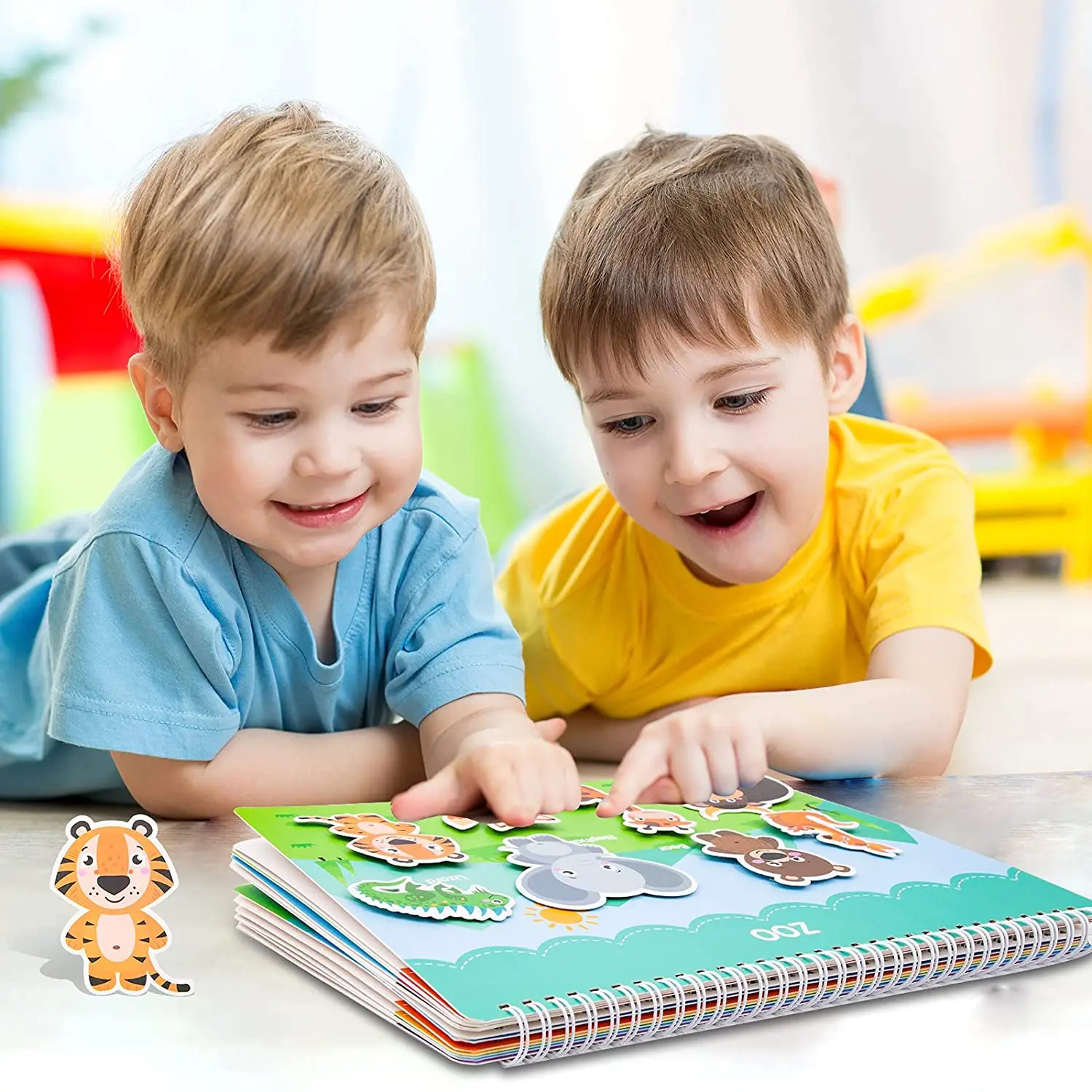 Игрушки Монтессори для малышей Обучающая книга с 12 темами дошкольных обучающих